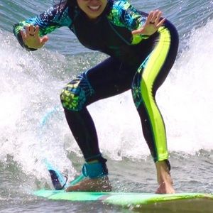 SBART fullbody rash guard surf wetsuit tropical XS